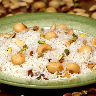 Basmati rice with nuts