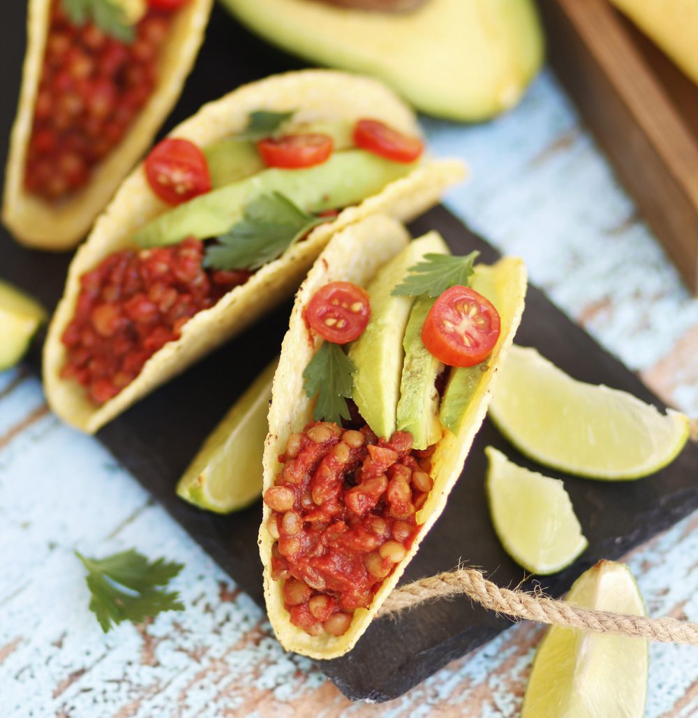 Tacos with Lentils and Chili