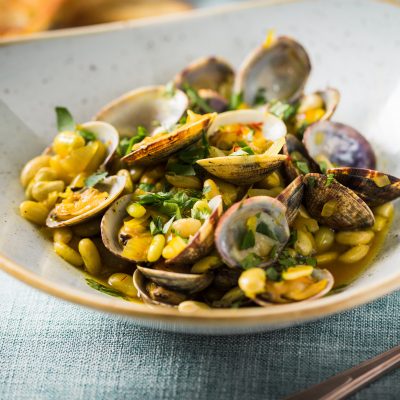 Small beans with clams